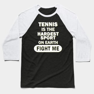 Tennis Tennis Court Match Men Double Forehand Baseball T-Shirt